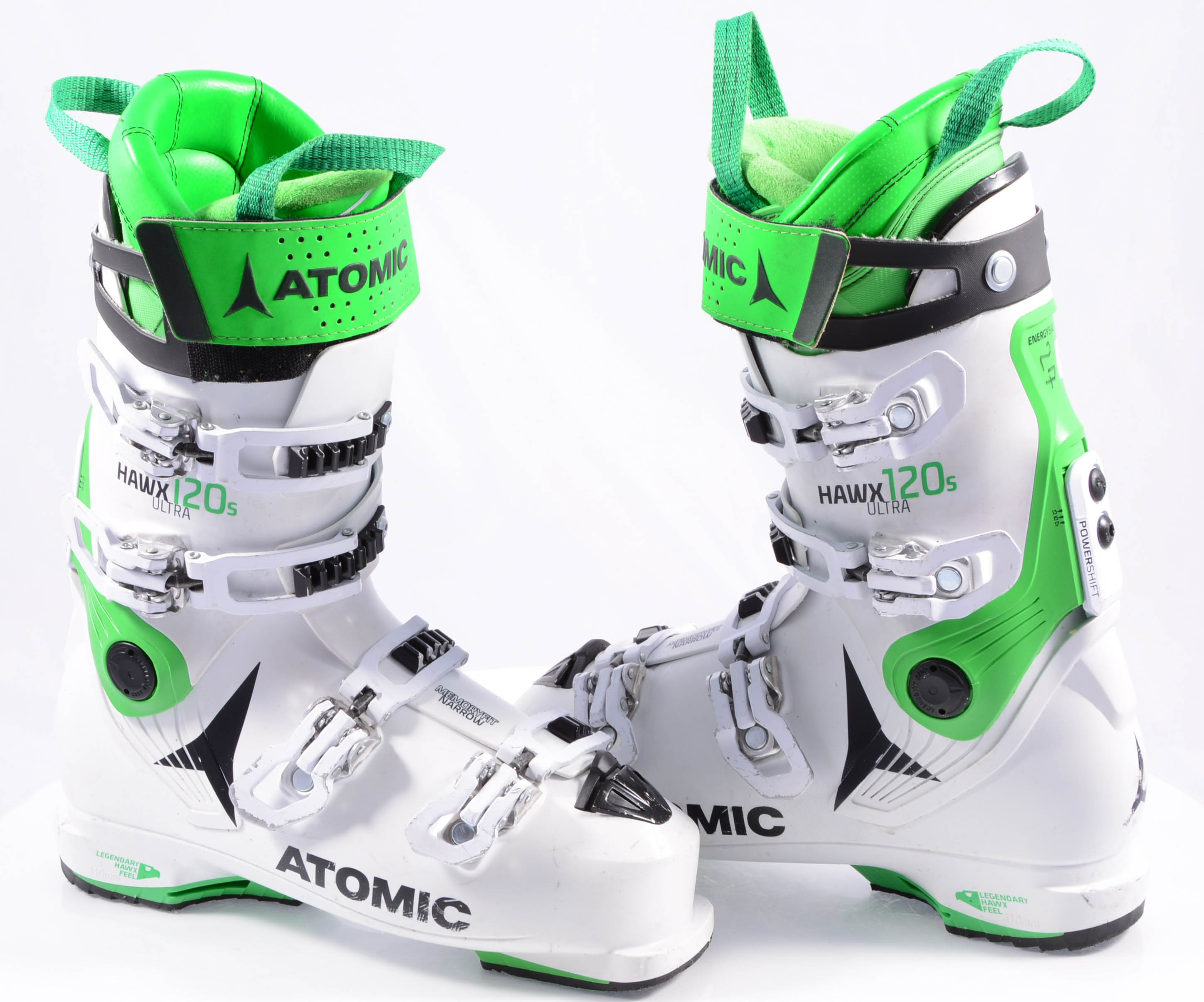 ski boots ATOMIC HAWX ULTRA 120 S, 2020, WHITE/green, Power Shift
