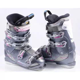dames skischoenen NORDICA CRUISE S 75 W, adjustable cuff profile, comfort fit, micro, grey