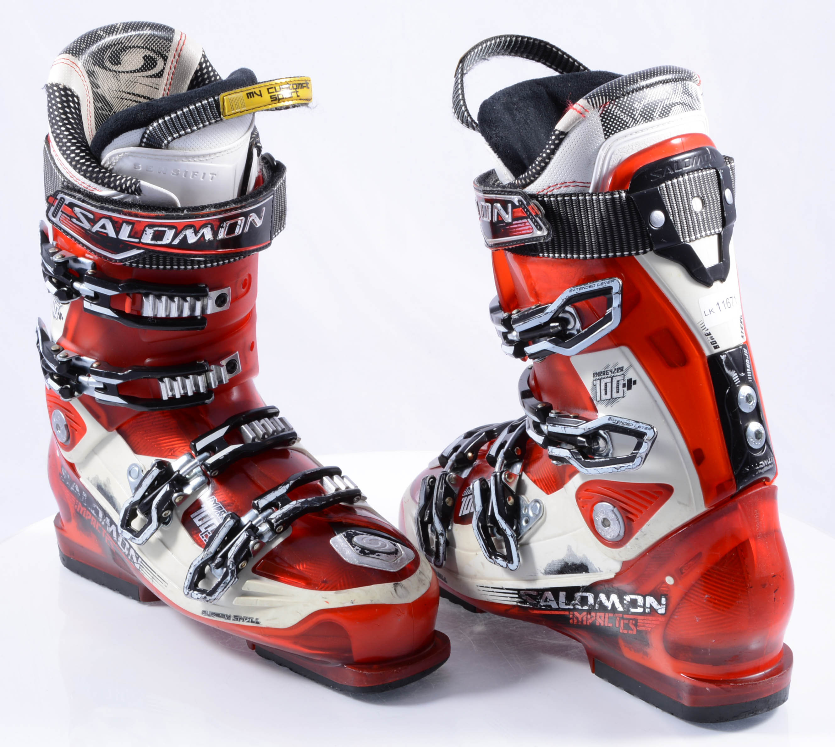 niebla tóxica Flecha ironía botas esquí SALOMON IMPACT 100 CS, custom shell, sensifit, extended lever,  red/white - Mardosport.es