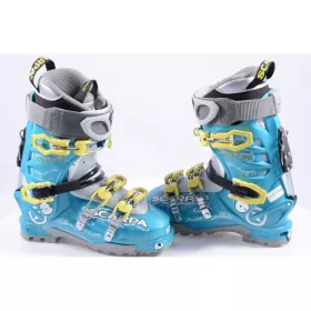 nieuwe toerski skischoenen SCARPA GEA LAKE BLUE, TLT, SKI/WALK, axial alpine technology, canting ( NIEUW )