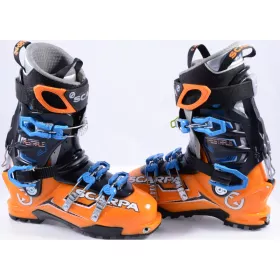 ski touring boots SCARPA MAESTRALE, SKI/WALK, TLT, vibram, termo intuition, micro, orange/black/blue ( used ONCE )