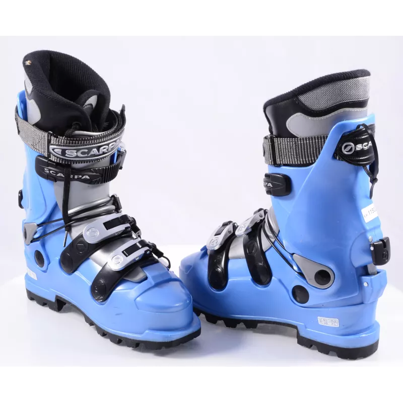 skialpinistické lyžiarky SCARPA DENALI XT, SKI/WALK, vibram, micro, blue/grey ( ako NOVÉ )