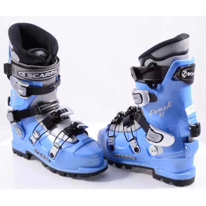 skialpinistické lyžiarky SCARPA DENALI XT, SKI/WALK, vibram, micro, blue/grey ( ako NOVÉ )