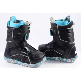 boots snowboard copii BURTON ZIPLINE YOUTH, IMPRINT 2, BLACK/grey/blue