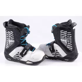 kinder snowboard schoenen NITRO BARRAGE QLS, white/black ( TOP staat )