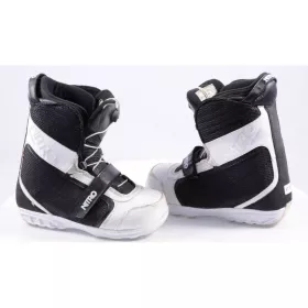 chaussures snowboard enfant/junior NITRO REVERB QLS YOUTH, rubber impact panels, white/black