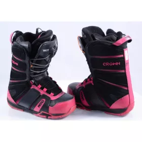 nové snowboardové boty NITRO CROWN TLS, BLACK/pink ( NOVÉ )