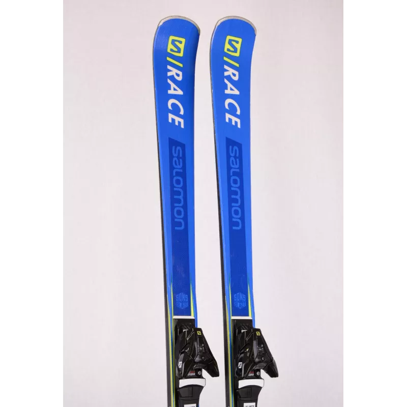 skidor SALOMON S/RACE SHOT GS 2020, grip walk, Ti2, woodcore, pulse pad + Salomon Z 12 ( TOP-tillstånd )
