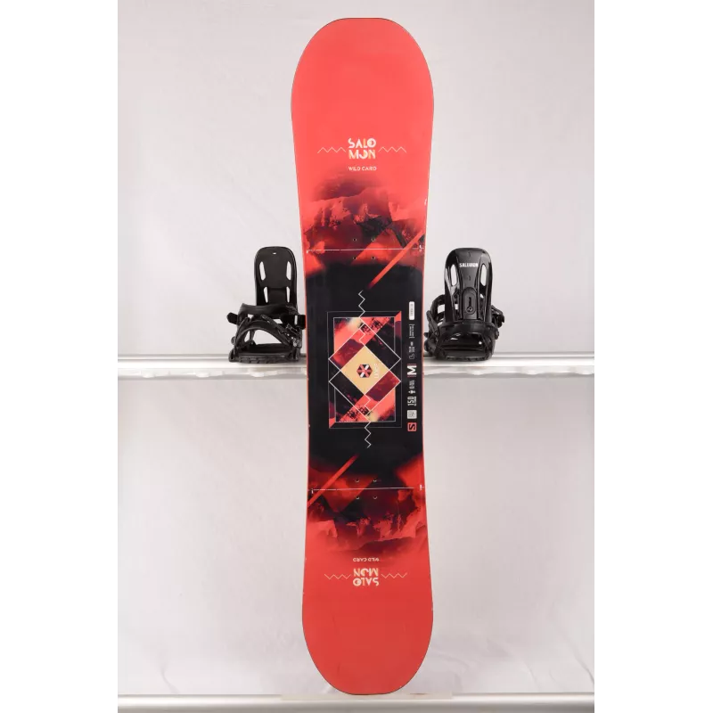 tavola snowboard SALOMON WILD CARD, red/black, ALL terrain, woodcore, ROCKER/flat