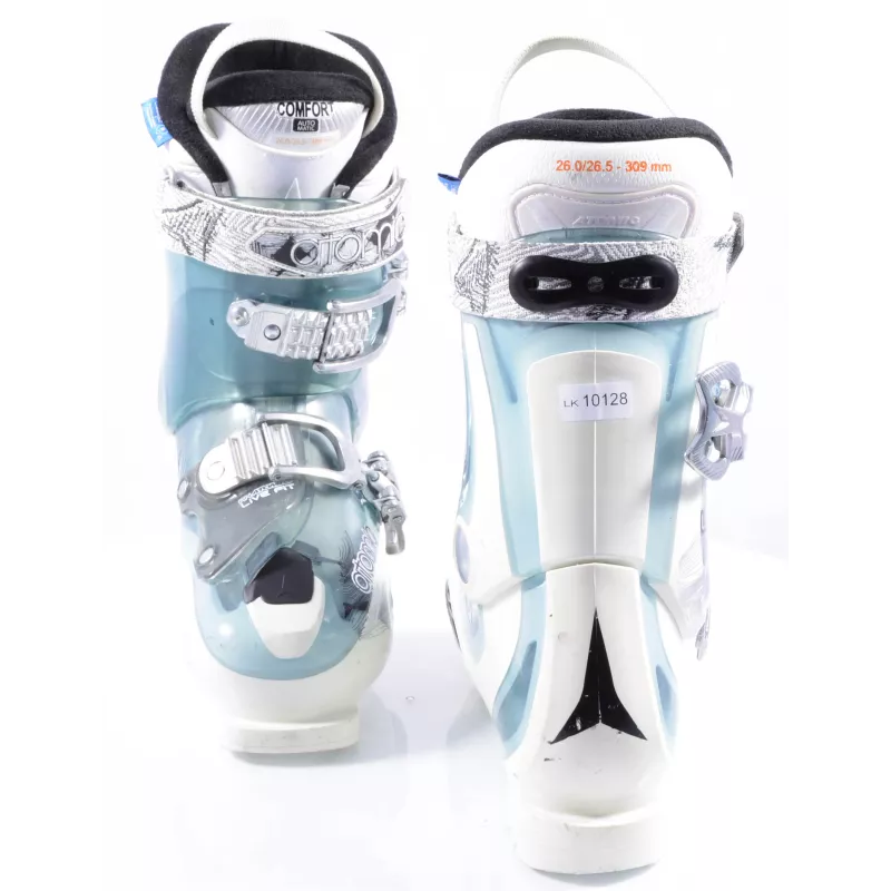 Damen Skischuhe ATOMIC LIVE FIT 80, sanitized, COMFORT automatic, SUPER fit, WHITE/turquoise ( TOP Zustand )