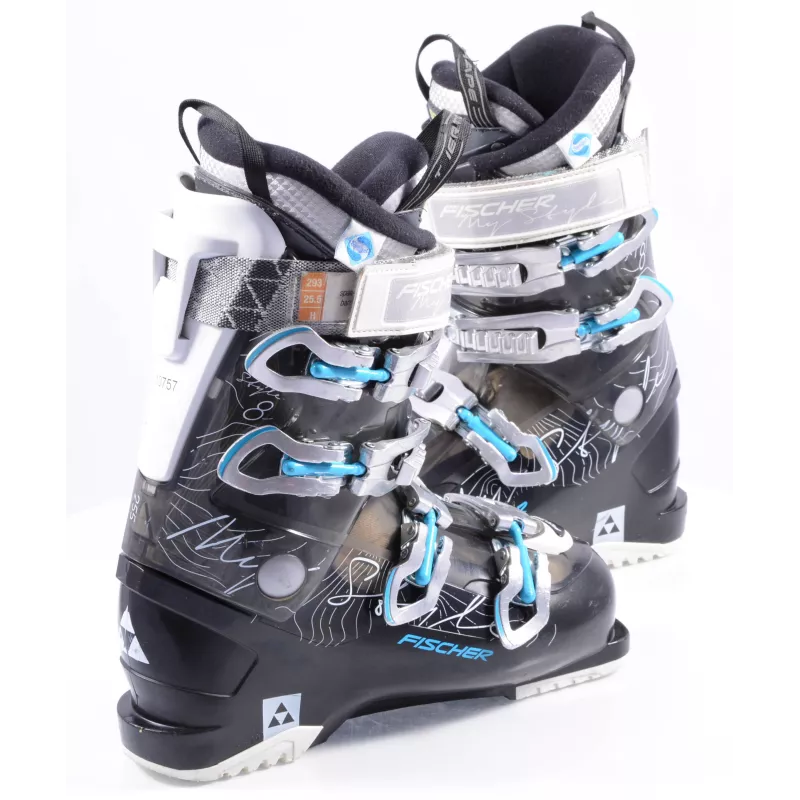 chaussures ski femme FISCHER MY STYLE 8, BLACK/blue, THERMO, SOMATEC