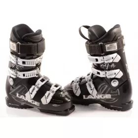 chaussures ski femme LANGE RX 90 RTL, BLACK/white, WARM inside, FLEX adj. ULTIMATE control ( en PARFAIT état )