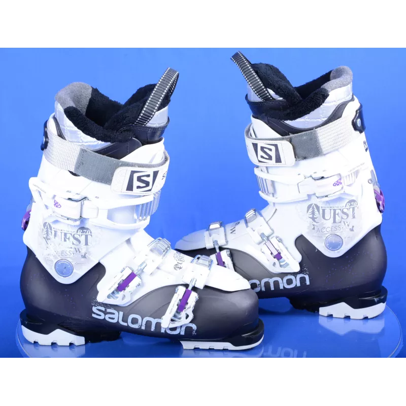 chaussures ski femme SALOMON QUEST ACCESS R70 W, SKI/WALK, ratchet buckle, black/purple