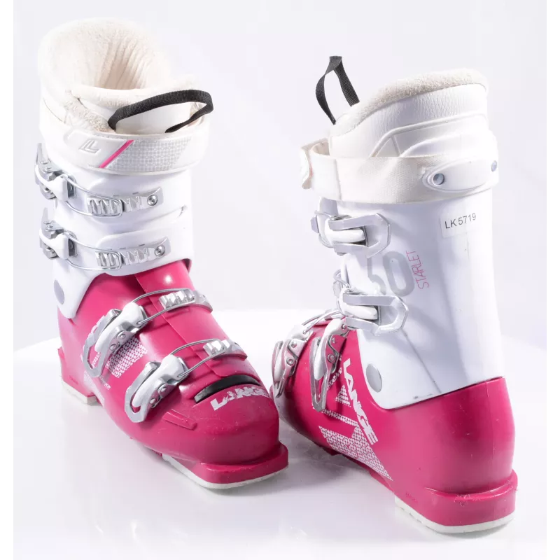 chaussures ski enfant/junior LANGE STARLET RSJ 60, 2019, WHITE/pink ( en PARFAIT état )