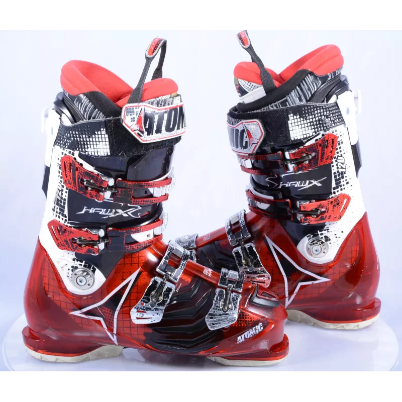 botas esquí ATOMIC HAWX 120, T3 thermal fit, elite asymetrical liner, anatomic HI-perf fit, canting, RECCO, RED/white