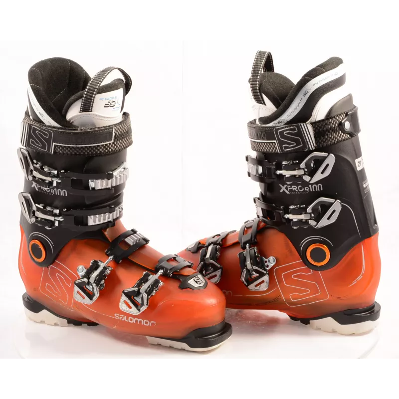 buty narciarskie SALOMON X PRO R100 orange, MY custom fit 3D, OVERSIZED pivot, micro, macro
