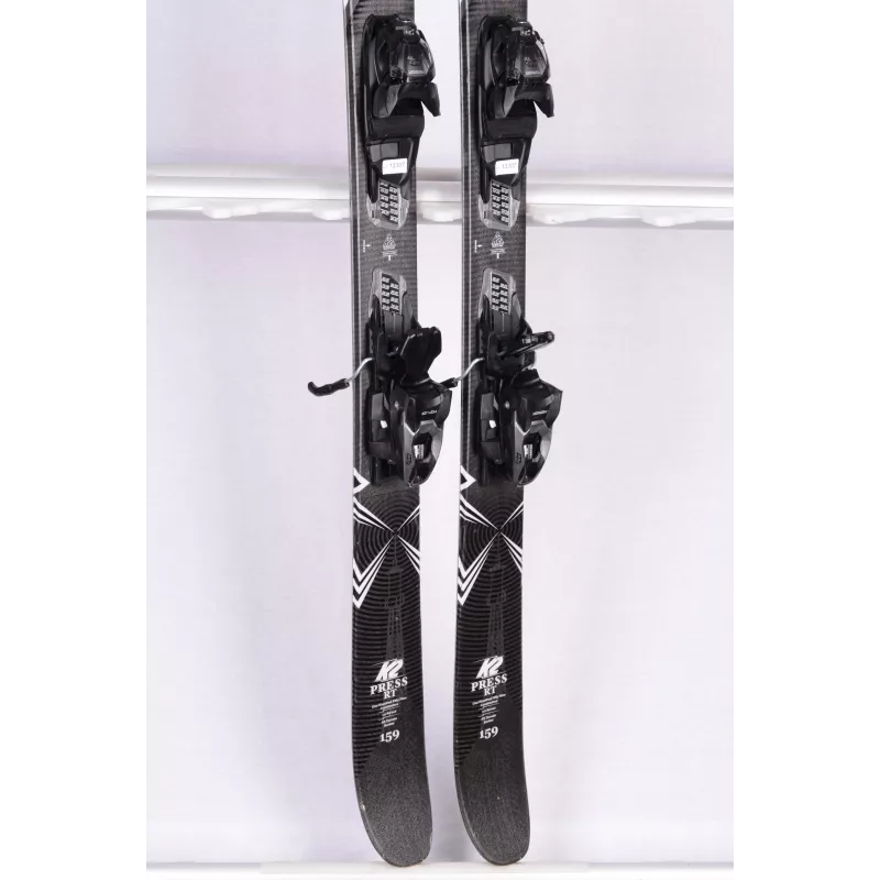 freestyle skidor K2 PRESS RT JR, black, all terrain rocker, TWINTIP + Marker M2 10.0