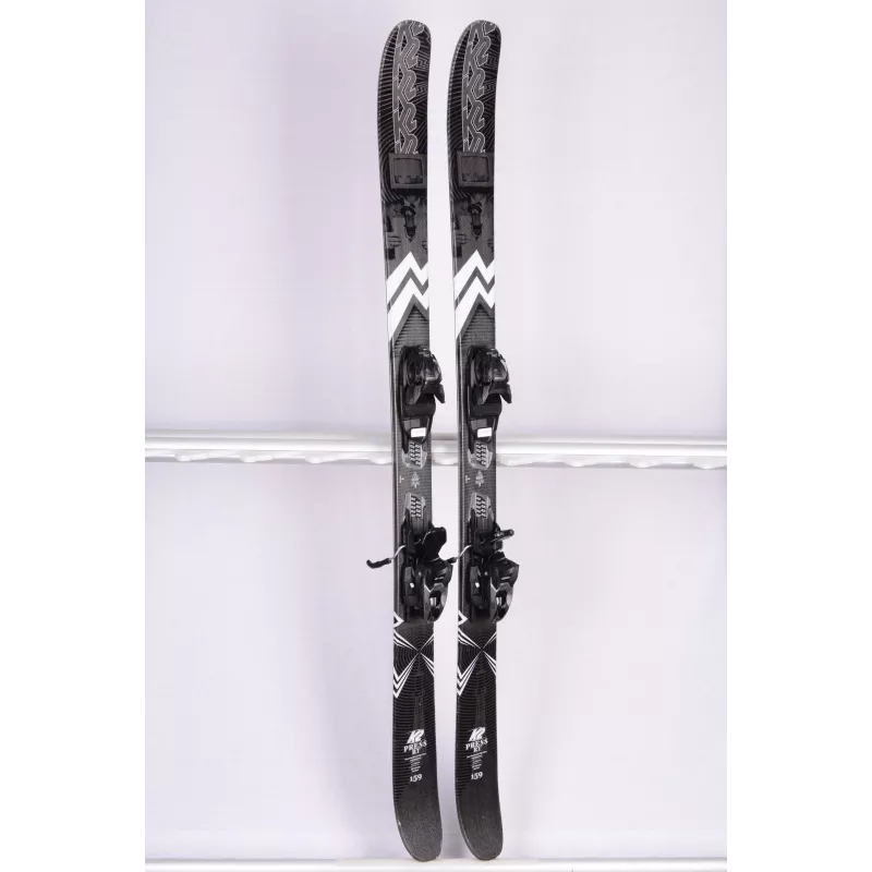 freestyle skidor K2 PRESS RT JR, black, all terrain rocker, TWINTIP + Marker M2 10.0
