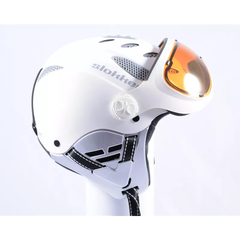 lyžiarska/snowboardová helma SLOKKER RAIDER PRO, White, nastaviteľná ( NOVÁ )