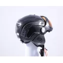 lyžiarska/snowboardová helma SLOKKER MAXE/VISOR, Black, nastaviteľná ( NOVÁ )