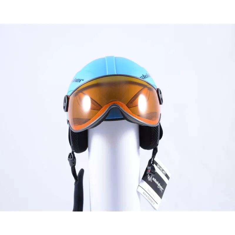 lyžiarska/snowboardová helma SLOKKER JAKY JUNIOR, Blue, nastaviteľná ( NOVÁ )