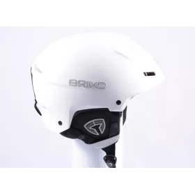 casco de esquí/snowboard BRIKO FAITO, Matt white ash, ajustable