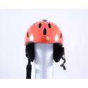 lyžiarska/snowboardová helma RED ALETTA, Red, nastaviteľná