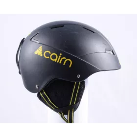 casco de esquí/snowboard CAIRN LOC-ACTIVE, Matte black/yellow, ajustable