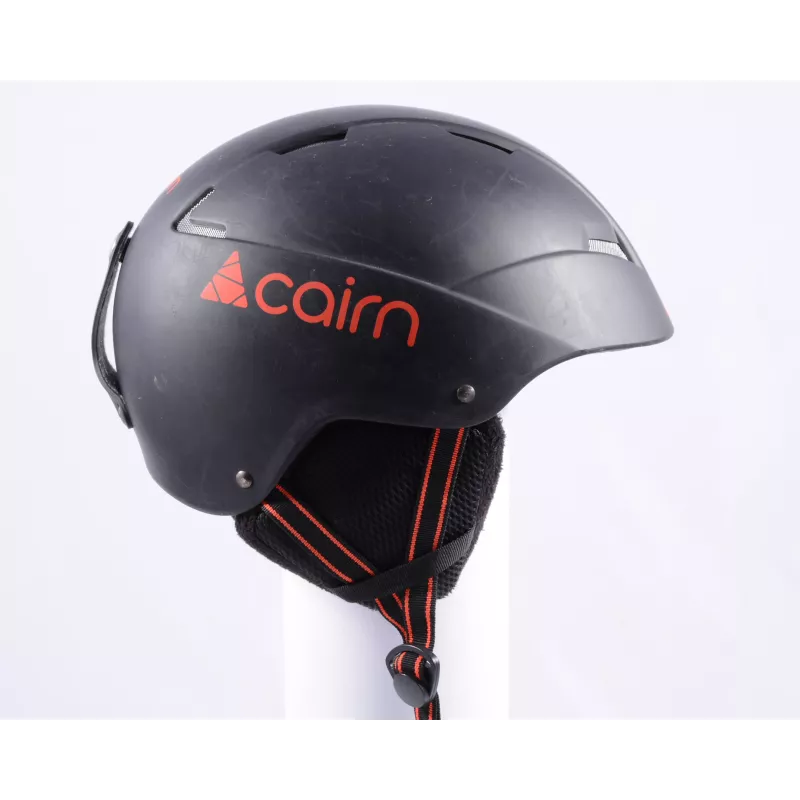 skihelm/snowboardhelm CAIRN LOC-ACTIVE, Matte black/red, verstelbaar