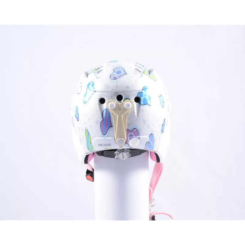 lyžiarska/snowboardová helma ALPINA CARAT WHITE HEARTS, White, nastaviteľná ( TOP stav )