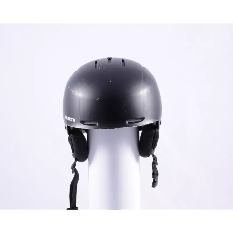 lyžiarska/snowboardová helma FLAXTA NOBLE, Black/white, nastaviteľná