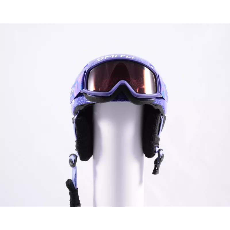 lyžiarska/snowboardová helma SMITH COSMOS JUNIOR/GALAY, Violet, nastaviteľná ( TOP stav )