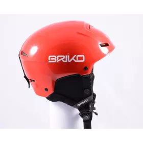 skidhjälm/snowboardhjälm BRIKO R, Red/white, justerbar