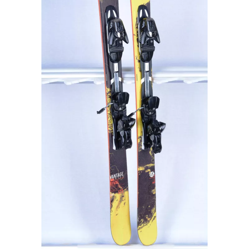 ski's ATOMIC VANTAGE RIVAL 83, yellow/black, woodcore, dual sidecut, all mountain rocker, TWINTIP + Atomic XTO 10 ( TOP staat )