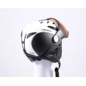 lyžiarska/snowboardová helma SLOKKER BALO, White/black, nastaviteľná ( NOVÁ )
