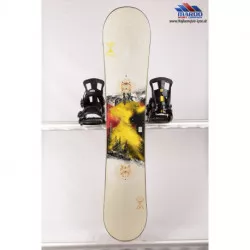 snowboard BURTON PROGRESSION 47 (52), WHITE/yellow, woodcore, sidewall, ROCKER